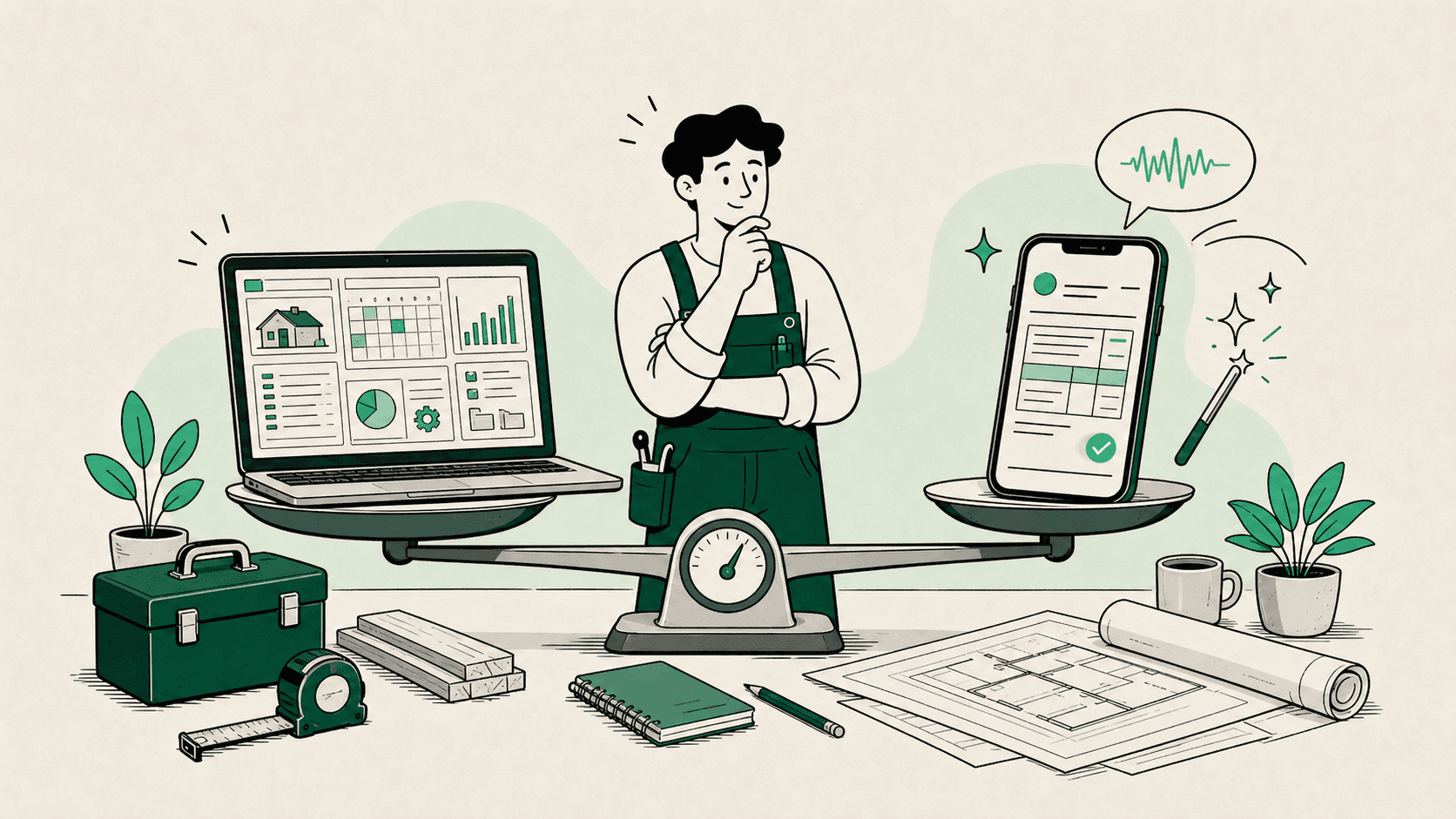 Batappli vs Chantiq : logiciel bâtiment complet ou assistant IA devis-facture ?
