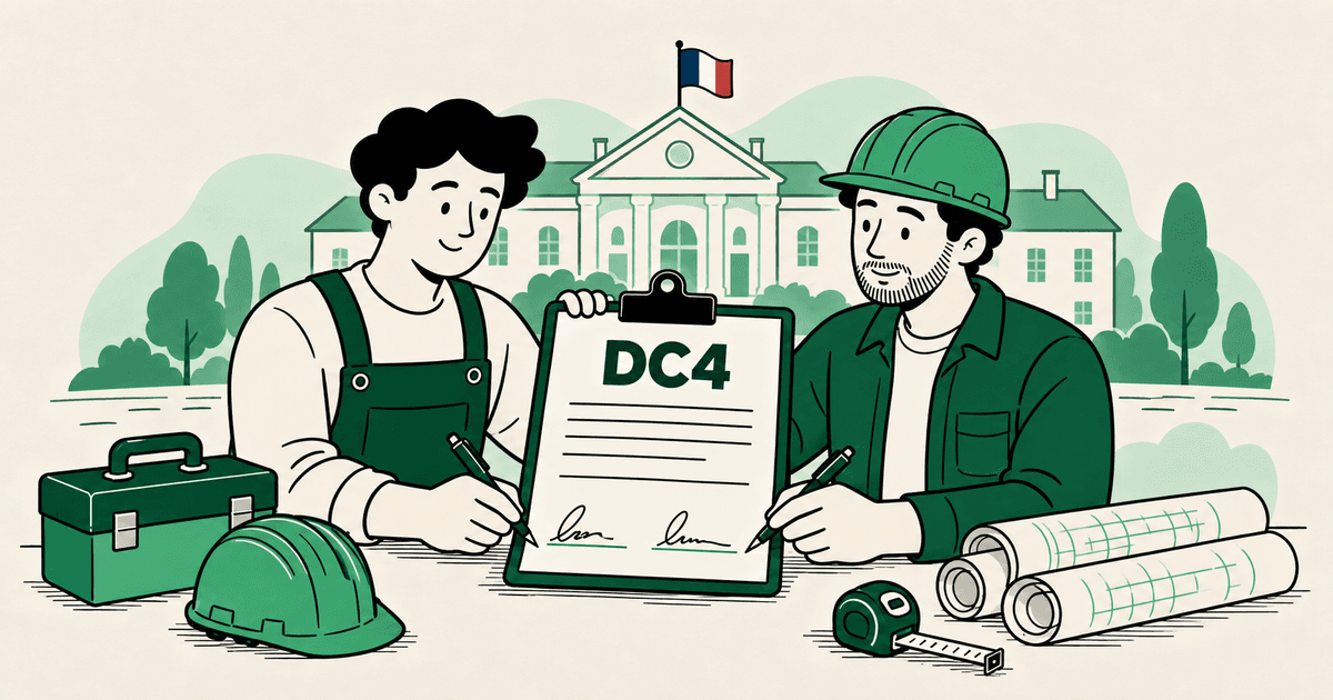 Formulaire DC4 : télécharger et remplir la déclaration de sous-traitance