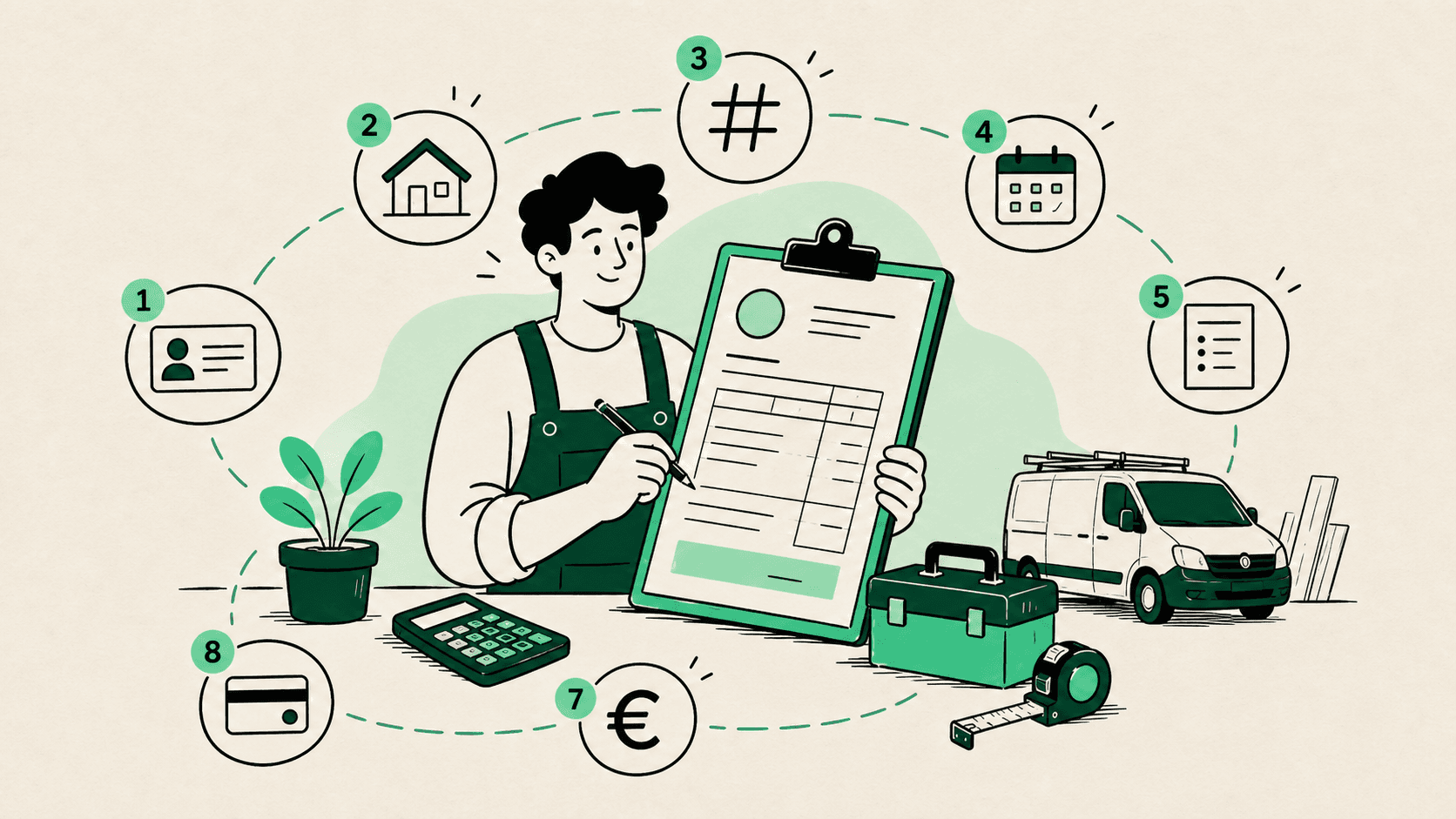 Comment faire une facture auto-entrepreneur BTP : la méthode en 8 étapes