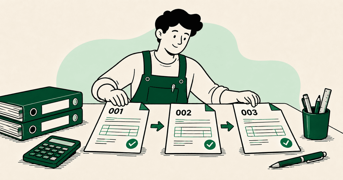 Numéro de facture : règles de numérotation, exemples et changement d'année