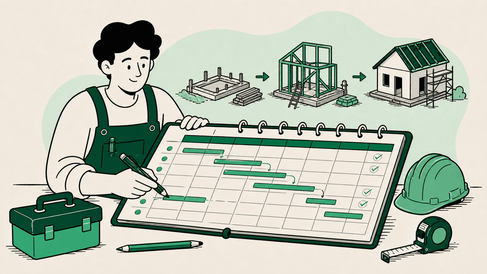Planning de chantier : types, méthode et modèle Excel pour organiser vos travaux